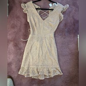 Jealous Tomato Women's light pink short sleeve dress